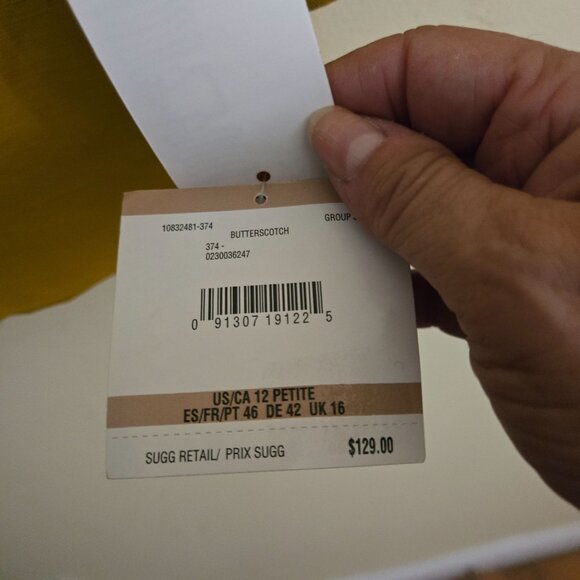 Kasper NWT Ava Jacket Butterscotch Linen Blend Gold Buckle Snap Closure Size 12p - Picture 12 of 15